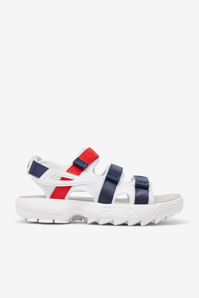 Scarpe FILA Uomo Offertissima Sandali FILA Disruptor Bianche Blu Marino Rosse